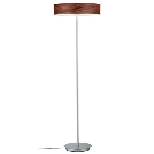 Modern golvlampa Liska med skärm i trä