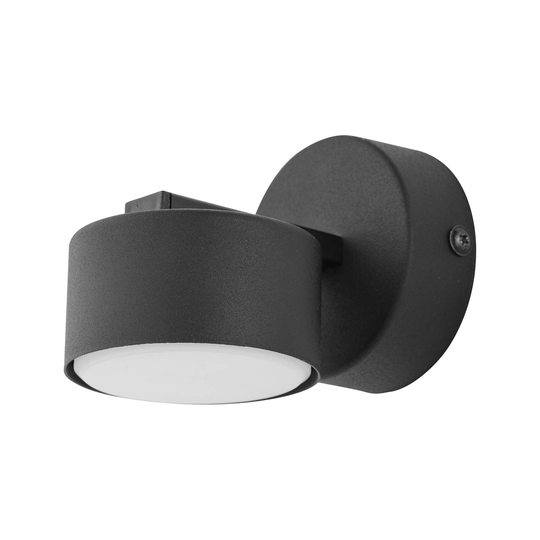Vägglampa Dallas, 1 lampa, svart