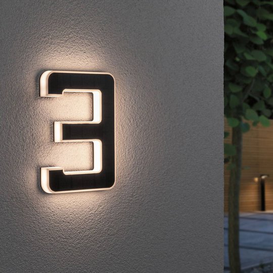 Paulmann LED-solcellshusnummer 3