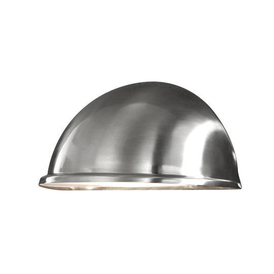 Torino halvmåneplafond E27 (Rostfritt stål)