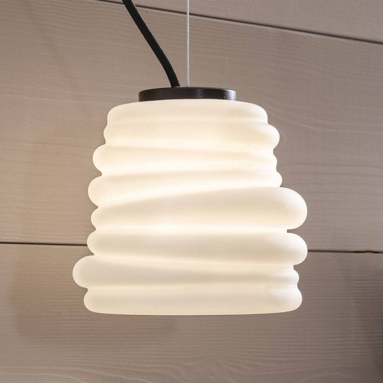 Karman Bibendum LED-hänglampa Ø 15 cm vit