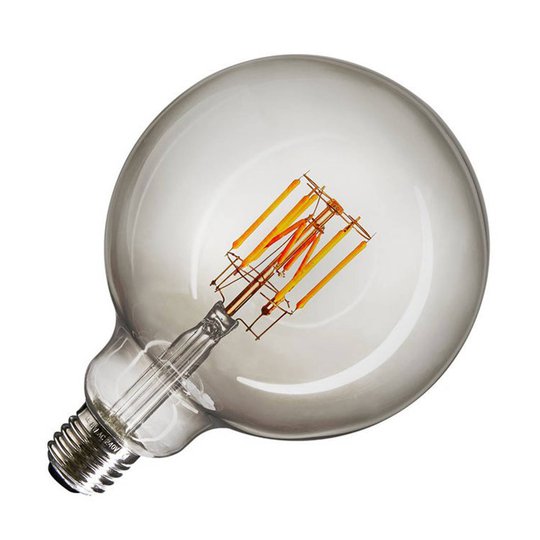 SLV LED-Globe E27 8W G125 Ra90 rökgrå dim-to-warm