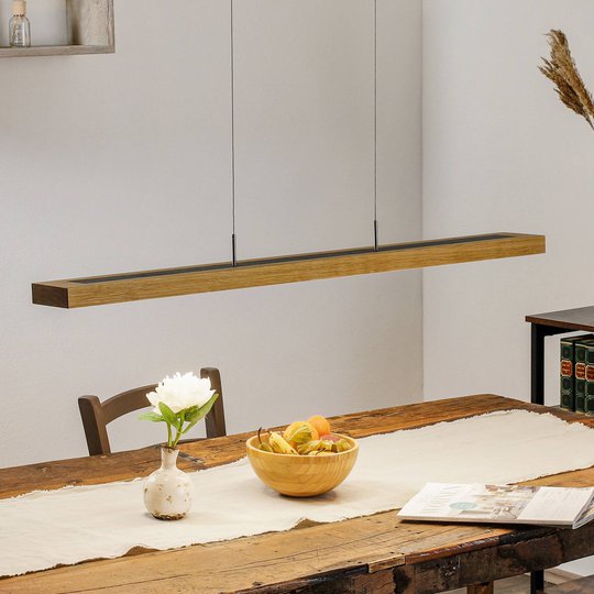 HerzBlut Dana hänglampa ek skiffer 90cm