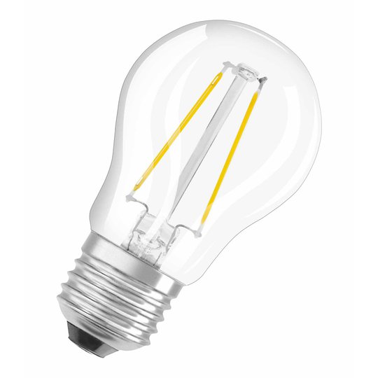 OSRAM LED-dropplampa E27 2,5 W 827 klar