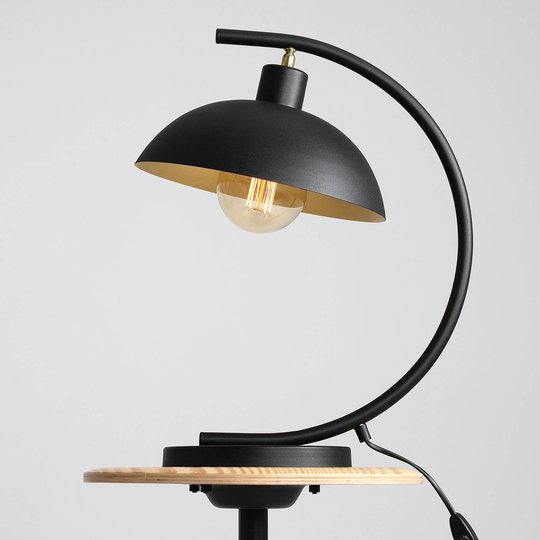 Bordslampa 1036, 1 lampa, svart-guld