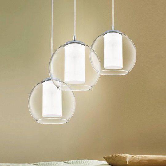 Bolsano - taklampa av glas, 3 ljuskällor