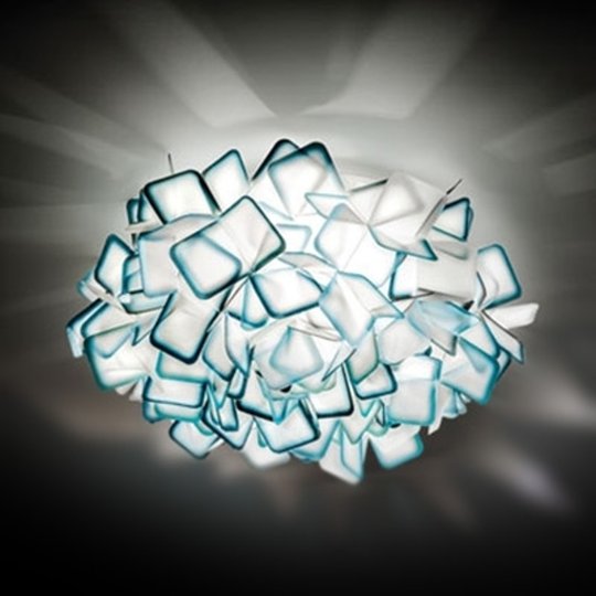 Underbar vägglampa Clizia, blå