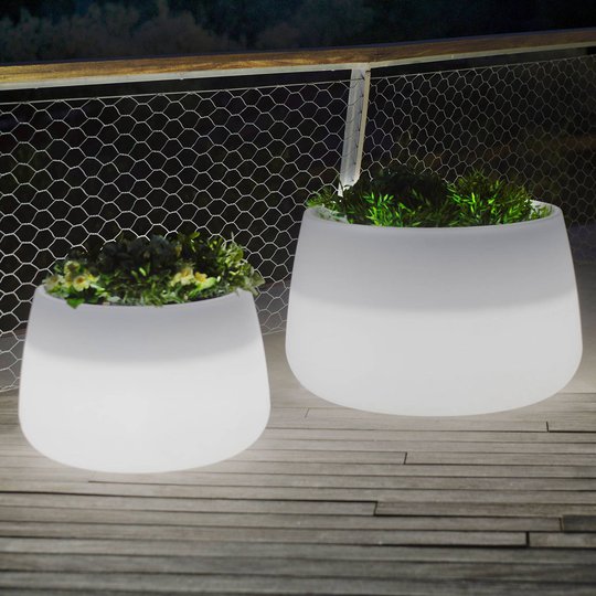 Newgarden Camelia 60 växtbalja LED solcell+batteri