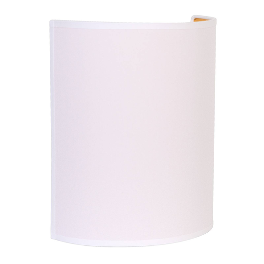 Vägglampa Roller, vit/guld