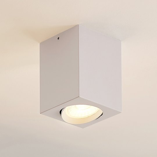 Arcchio Basir LED-takspotlight vit 8W