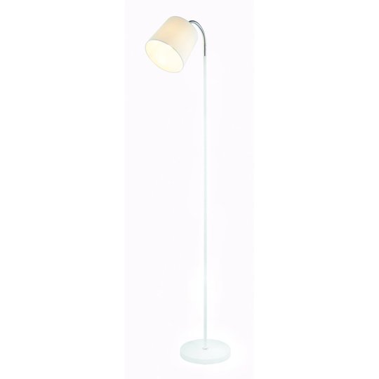 Golvlampa komplett med skärm (Vit)