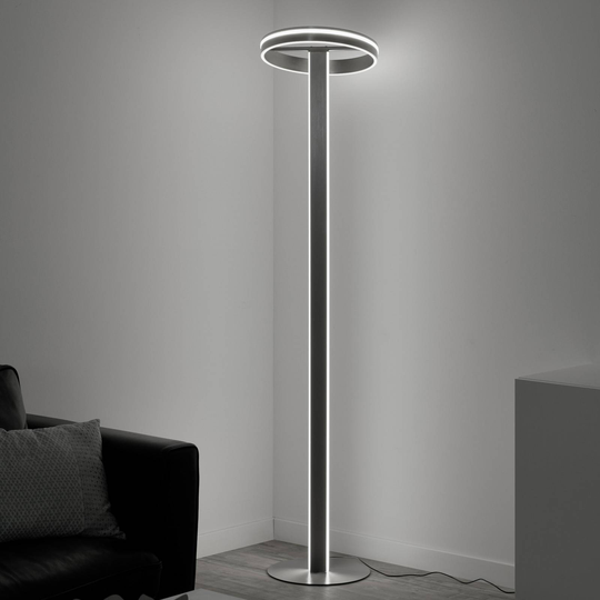 Paul Neuhaus Q-Vito LED-golvlampa, rak med ring
