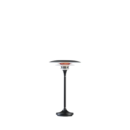 Diablo Bordslampa Mattsvart Blankröd 20 cm LED