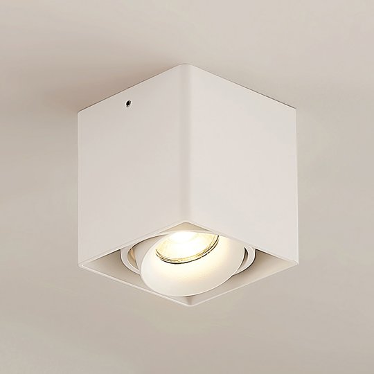 Arcchio Kubika downlight GU10, 1 lampa, vit