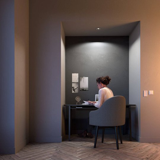 Philips Hue Milliskin LED-spot kantig vit