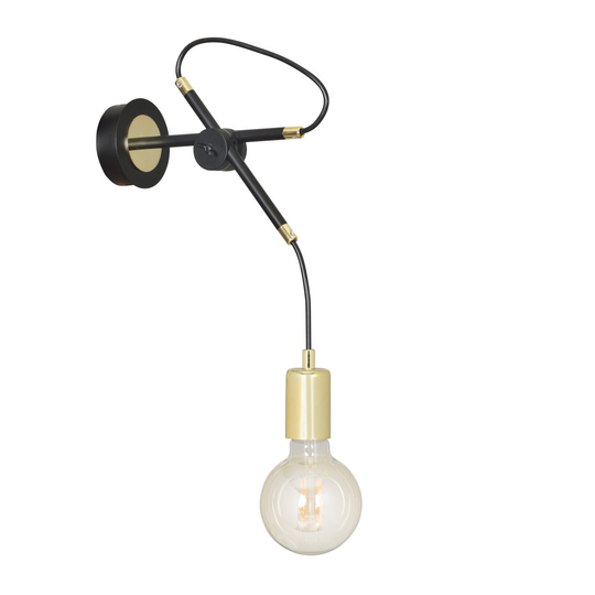 Artemis K1 vägglampa (Svart)