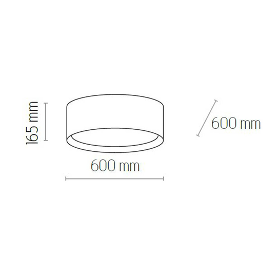 Taklampa Juta, Ø 60 cm