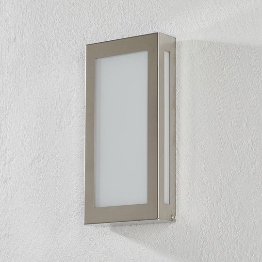 LED-utomhusvägglampa 118LED, rostfritt stål
