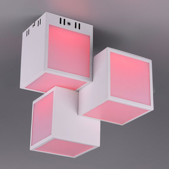 Trio WiZ Oscar LED-taklampa 30 x 30 cm, vit