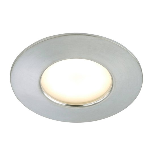 Aluminiumfärgade LED-inbyggnadslampan Felia, IP44