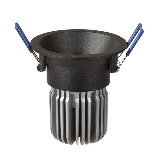 LED-inbyggnadsspot Toodle rund symmetrisk, svart