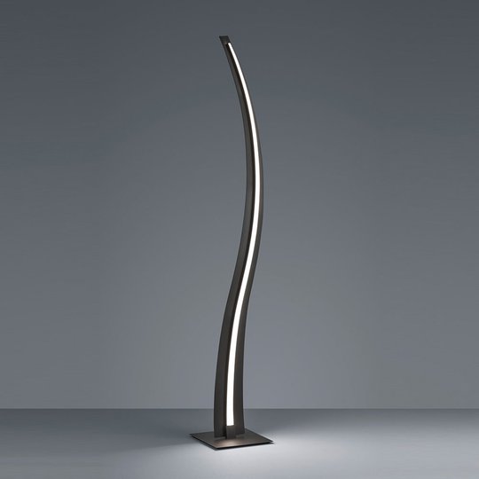 LED-golvlampa Salerno, SwitchDim, svart matt