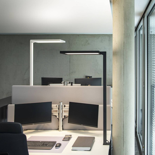 SLV Worklight LED-klämlampa, svart