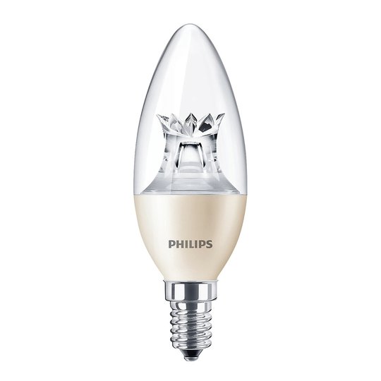 LED kronljuslampa E14 8W B40 Candle DT CL DimTone