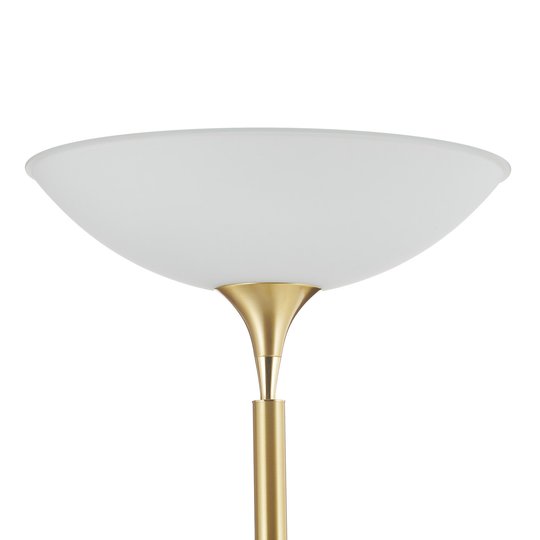 BANKAMP Opera LED-uplight-golvlampa mässing