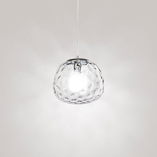 Hänglampa 6466 med genomskinligt glas Ø 30 cm