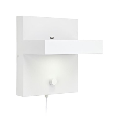 Kubik Vägglampa Vit