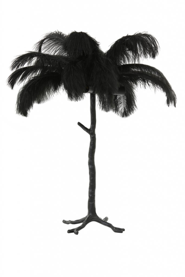 Feather bordslampa (Svart)