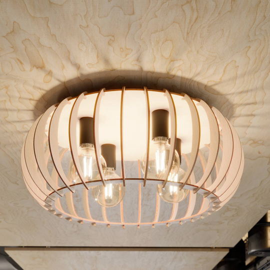 Envolight Iden taklampa av björkplywood