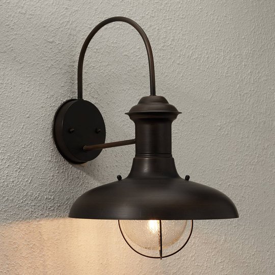 Brunoxiderad vägglampa för utomhusbruk ESTORIL-G