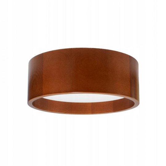 LED-taklampa Deep, Ø 28 cm, brun