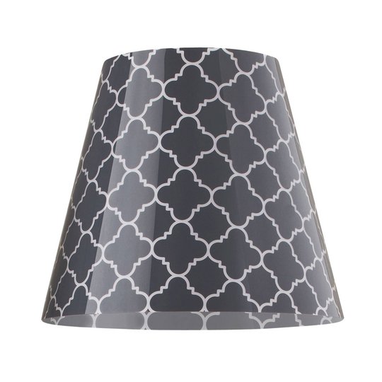 Golvlampa Swap Outdoor, grey quatrefoil lampskärm
