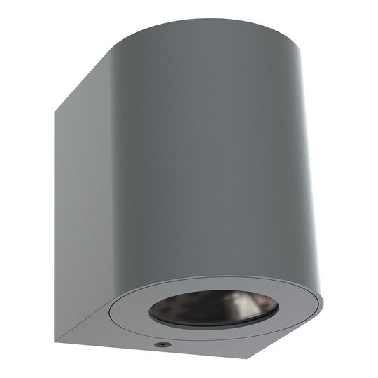LED-utomhusvägglampa Canto 2, 10 cm, grå