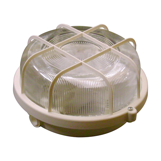Vägglampa Basic Round, vit