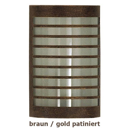 TERU - vägglykta brun/guldpatinerad