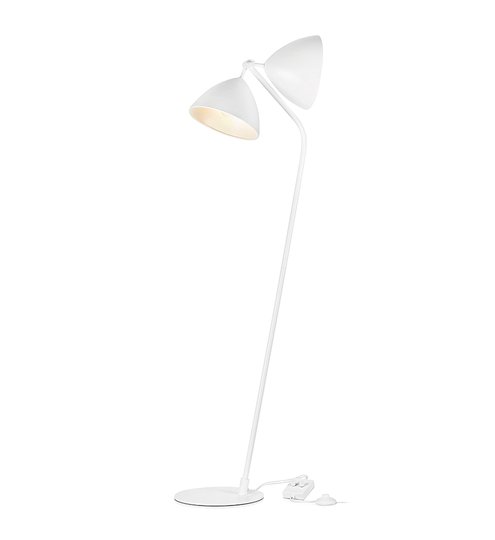 Dagmar dubbel golvlampa (Vit)