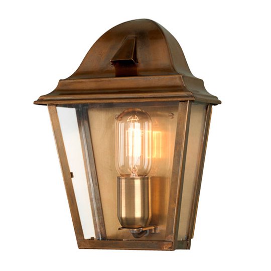 Mässing-utomhusvägglampa St James Brass