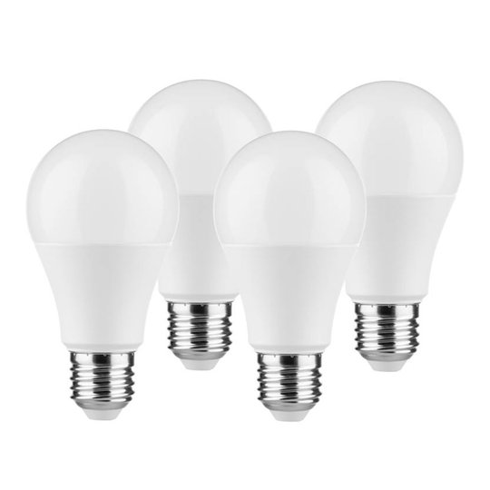 LED-lampa E27 A60 9W 2 700 K matt 3+1-pack
