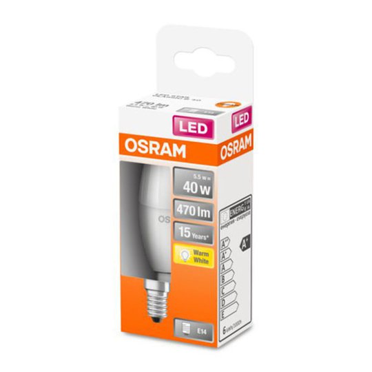 OSRAM Classic B LED-lampa E14 5,5 W 2 700 K matt
