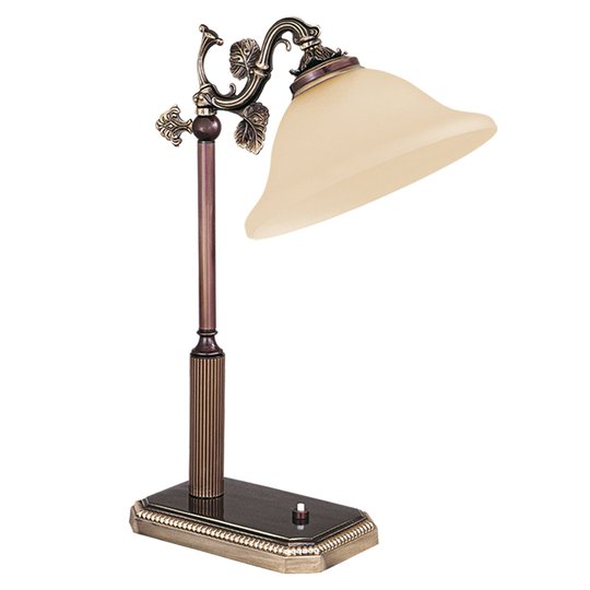 Vacker bordslampa ur serien RIALTO, bärnsten