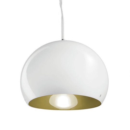 Hänglampa Surface Ø 27 cm, E27 vit/gammalgrönt