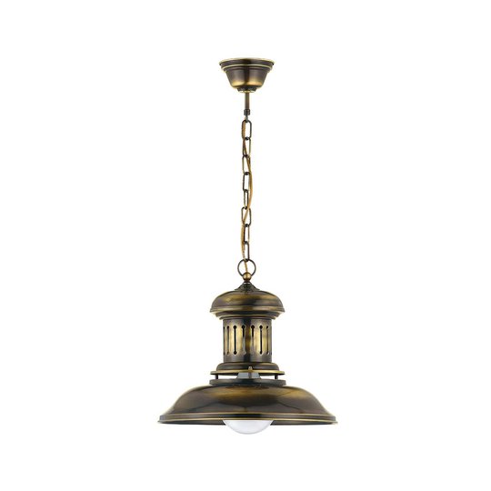 Hänglampa Bell, 1 lampa, mässing antik