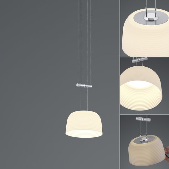 BANKAMP Nelia pendel ZigBee dimbar 20 cm nickel