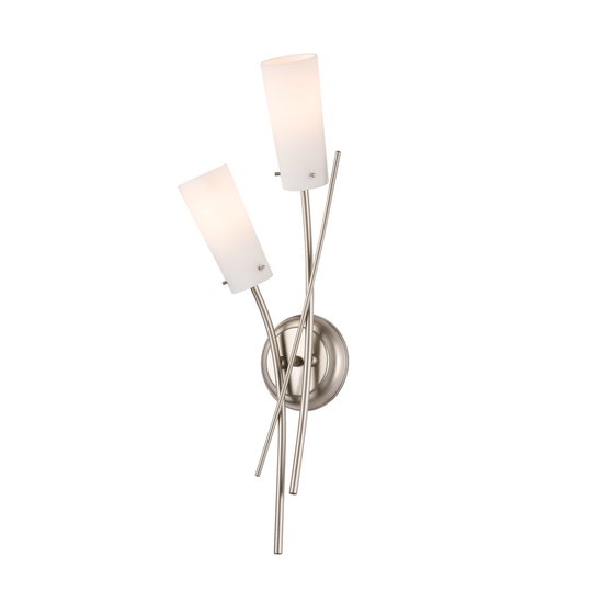 Vägglampa Grinda, 2 lampor, krom matt