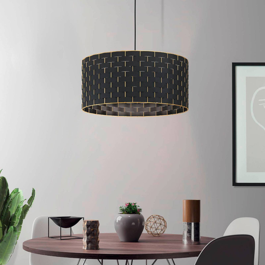 Hänglampa Marasales av textil, Ø 55 cm