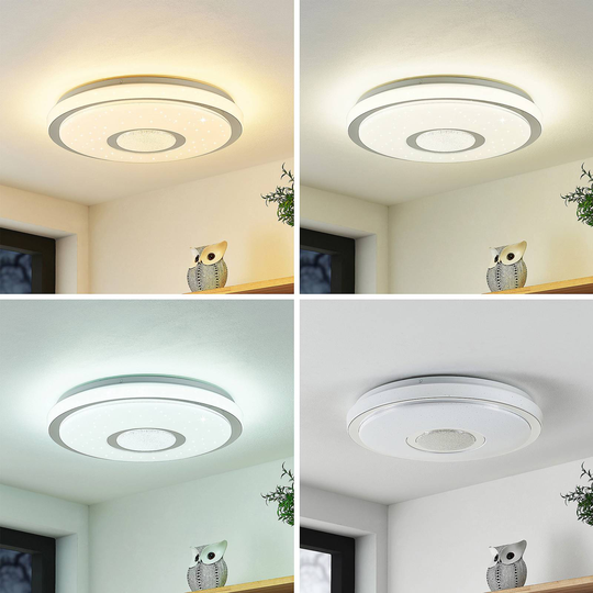 Lindby Wedja LED-taklampa, Ø 38 cm